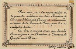2 Francs FRANCE regionalismo y varios Quimper et Brest 1915 JP.104.06 MBC a EBC