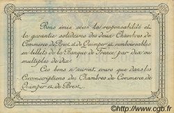 1 Franc FRANCE Regionalismus und verschiedenen Quimper et Brest 1921 JP.104.20 SS to VZ