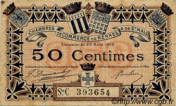 50 Centimes FRANCE Regionalismus und verschiedenen Rennes et Saint-Malo 1915 JP.105.17 S