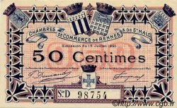 50 Centimes FRANCE regionalismo e varie Rennes et Saint-Malo 1921 JP.105.19 BB to SPL