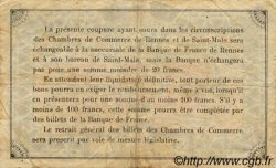 50 Centimes FRANCE régionalisme et divers Rennes et Saint-Malo 1922 JP.105.23 TB