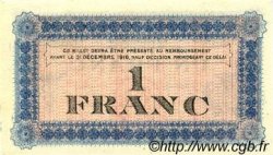 1 Franc Spécimen FRANCE regionalism and various Roanne 1915 JP.106.04 AU+