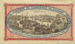 1 Franc FRANCE regionalismo e varie Roanne 1917 JP.106.17 BB to SPL
