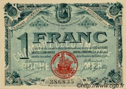 1 Franc FRANCE regionalismo e varie Rochefort-Sur-Mer 1915 JP.107.09 AU a FDC