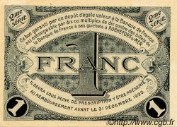 1 Franc FRANCE regionalism and various Rochefort-Sur-Mer 1915 JP.107.09 VF - XF