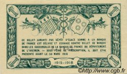 1 Franc FRANCE regionalism and various Rodez et Millau 1915 JP.108.05 AU+