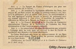 2 Francs FRANCE Regionalismus und verschiedenen Rouen 1915 JP.110.13 fST to ST