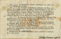 50 Centimes FRANCE Regionalismus und verschiedenen Rouen 1917 JP.110.28 S