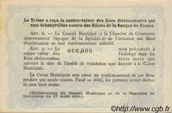 50 Centimes FRANCE Regionalismus und verschiedenen Rouen 1918 JP.110.37 fST to ST