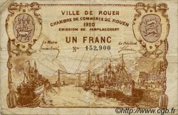 1 Franc FRANCE regionalism and miscellaneous Rouen 1920 JP.110.50 F