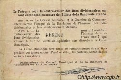 2 Francs FRANCE Regionalismus und verschiedenen Rouen 1920 JP.110.52 SS to VZ