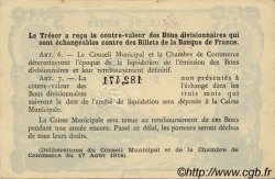 50 Centimes FRANCE Regionalismus und verschiedenen Rouen 1922 JP.110.67 SS to VZ