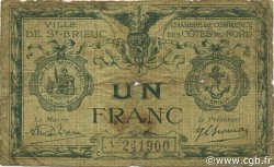 1 Franc FRANCE régionalisme et divers Saint-Brieuc 1918 JP.111.15 TB