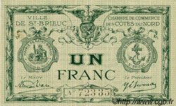 1 Franc FRANCE regionalism and various Saint-Brieuc 1918 JP.111.18 AU+