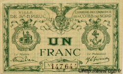 1 Franc FRANCE Regionalismus und verschiedenen Saint-Brieuc 1918 JP.111.18 SS to VZ