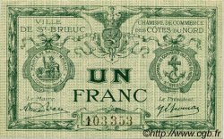 1 Franc FRANCE Regionalismus und verschiedenen Saint-Brieuc 1918 JP.111.20 fST to ST