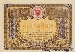 50 Centimes FRANCE Regionalismus und verschiedenen Saint-Die 1915 JP.112.01 fST to ST
