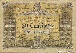 50 Centimes FRANCE regionalism and miscellaneous Saint-Die 1916 JP.112.05 F