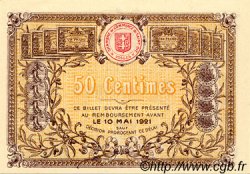50 Centimes Spécimen FRANCE Regionalismus und verschiedenen Saint-Die 1916 JP.112.06 fST to ST