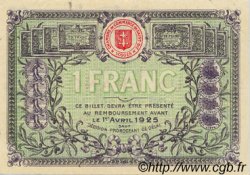 1 Franc FRANCE regionalism and various Saint-Die 1920 JP.112.19 VF - XF