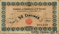 50 Centimes FRANCE regionalismo y varios Saint-Dizier 1915 JP.113.01 BC