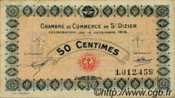 50 Centimes FRANCE regionalismo y varios Saint-Dizier 1916 JP.113.13 BC