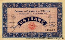 1 Franc FRANCE regionalism and miscellaneous Saint-Dizier 1917 JP.113.16 VF - XF