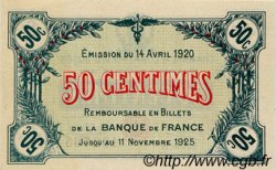 50 Centimes FRANCE regionalismo y varios Saint-Dizier 1920 JP.113.17 SC a FDC