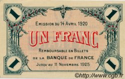 1 Franc FRANCE Regionalismus und verschiedenen Saint-Dizier 1920 JP.113.19 fST to ST