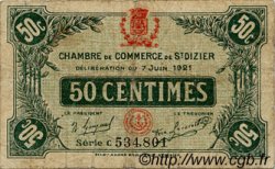 50 Centimes FRANCE regionalismo y varios Saint-Dizier 1921 JP.113.21 BC