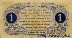 1 Franc FRANCE régionalisme et divers Saint-Étienne 1914 JP.114.04 TB