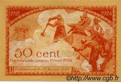50 Centimes FRANCE regionalism and miscellaneous Saint-Étienne 1921 JP.114.06 AU+
