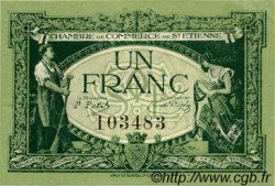1 Franc FRANCE Regionalismus und verschiedenen Saint-Étienne 1921 JP.114.07 SS to VZ