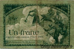 1 Franc FRANCE regionalism and various Saint-Étienne 1921 JP.114.07 F