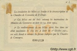 50 Centimes FRANCE regionalismo y varios Saint-Omer 1914 JP.115.07 MBC a EBC