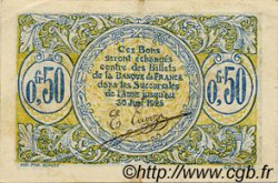 50 Centimes FRANCE regionalismo e varie Saint-Quentin 1918 JP.116.01 BB to SPL