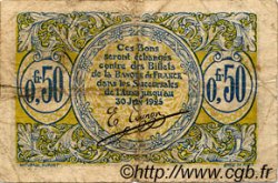 50 Centimes FRANCE regionalismo y varios Saint-Quentin 1918 JP.116.01 BC
