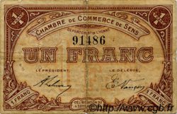 1 Franc FRANCE regionalismo y varios Sens 1915 JP.118.01 BC