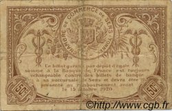 50 Centimes FRANCE régionalisme et divers Sens 1916 JP.118.02 TB