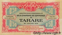 50 Centimes FRANCE regionalismo e varie Tarare 1916 JP.119.14 AU a FDC