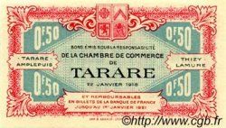 50 Centimes FRANCE regionalism and miscellaneous Tarare 1916 JP.119.16 VF - XF