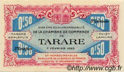 50 Centimes FRANCE regionalismo y varios Tarare 1917 JP.119.28 SC a FDC
