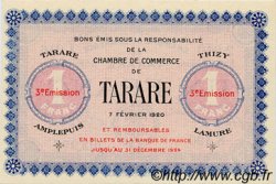 1 Franc FRANCE regionalismo y varios Tarare 1920 JP.119.29 SC a FDC