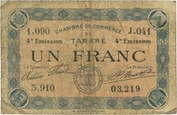 1 Franc FRANCE regionalism and various Tarare 1922 JP.119.34 F