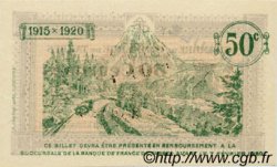 50 Centimes Annulé FRANCE regionalismo e varie Tarbes 1915 JP.120.03 AU a FDC