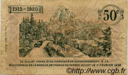 50 Centimes Annulé FRANCE regionalismo e varie Tarbes 1915 JP.120.03 MB