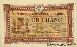 1 Franc FRANCE regionalismo y varios Tarbes 1915 JP.120.10 MBC a EBC