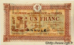 1 Franc Annulé FRANCE regionalismo e varie Tarbes 1915 JP.120.11 BB to SPL