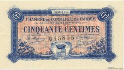 50 Centimes FRANCE regionalismo e varie Tarbes 1917 JP.120.12 AU a FDC