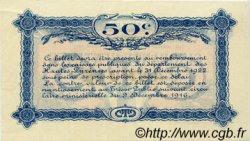 50 Centimes Annulé FRANCE regionalismo e varie Tarbes 1917 JP.120.13 AU a FDC